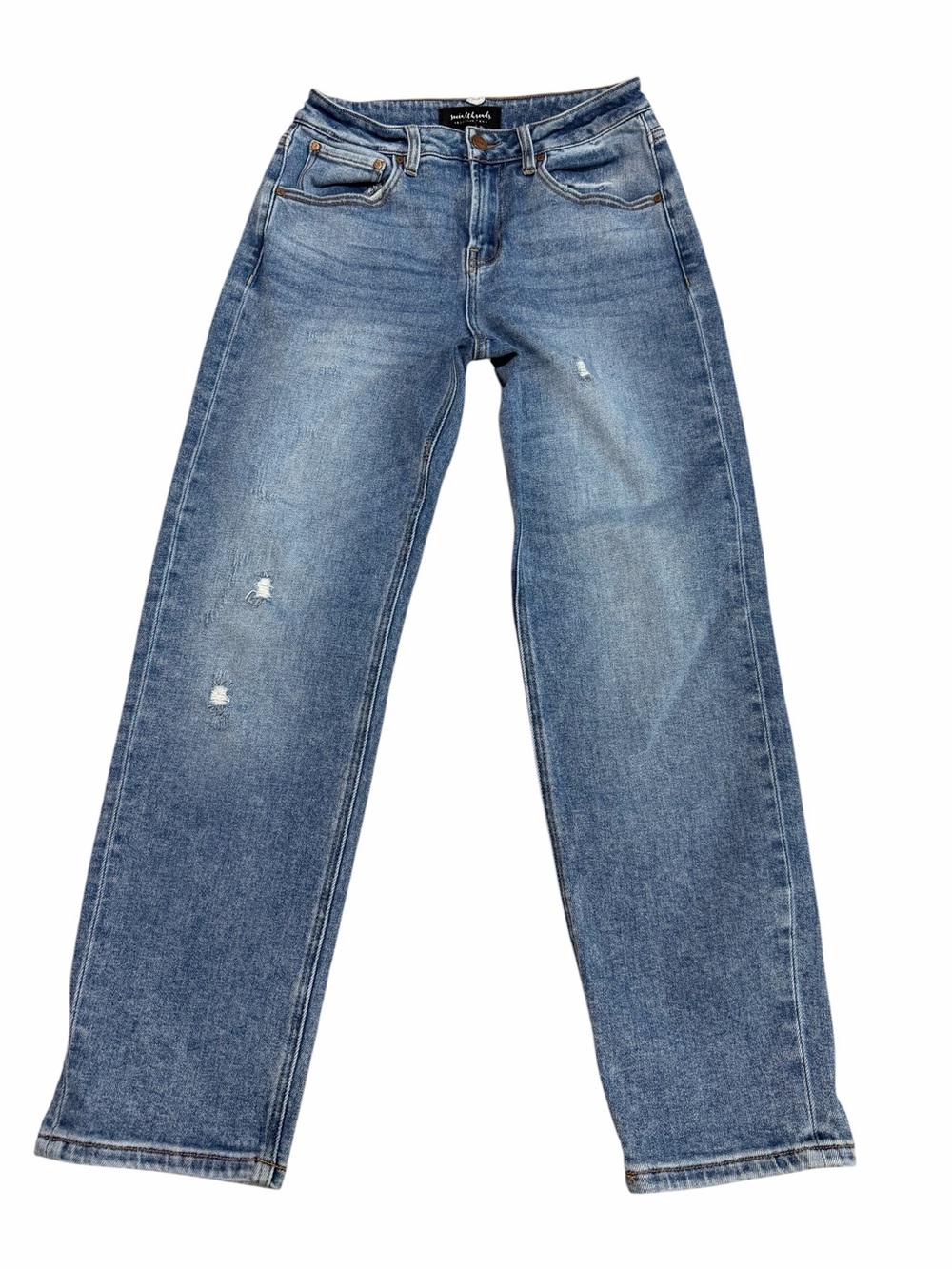 Social Threads x Risen Straight Leg Stretch Denim Jeans | Medium Wash | 0/24
